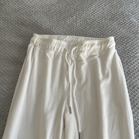 White Terrycloth Pants - Picture 2 of 5